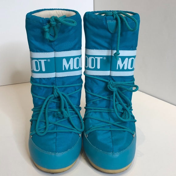 turquoise moon boots